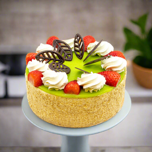 Banana Strawberry Gateau