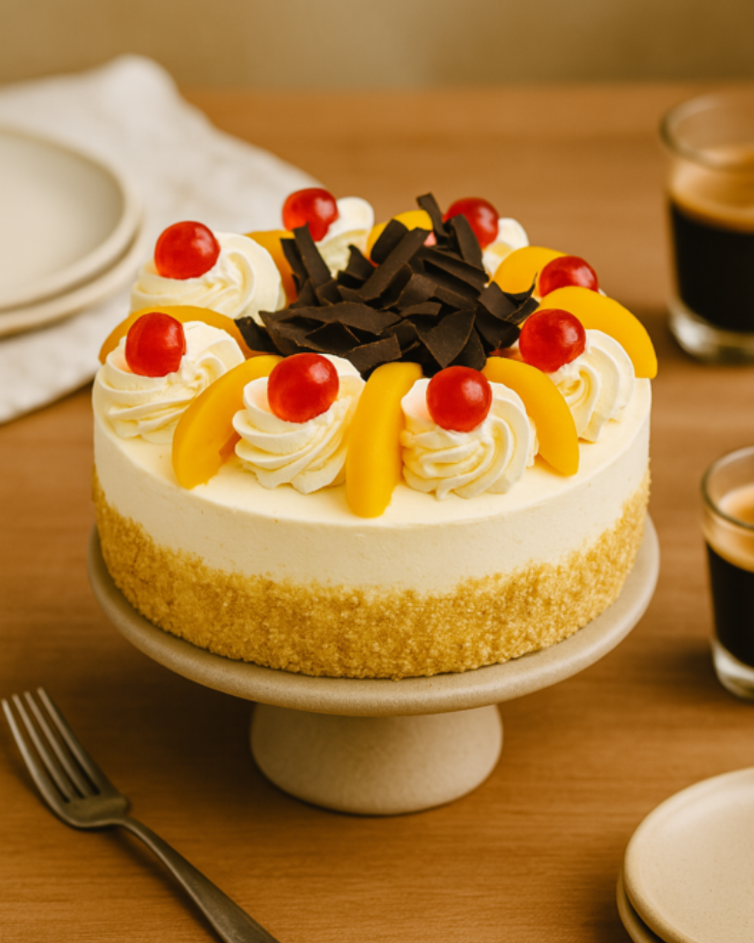 Peach Gateau