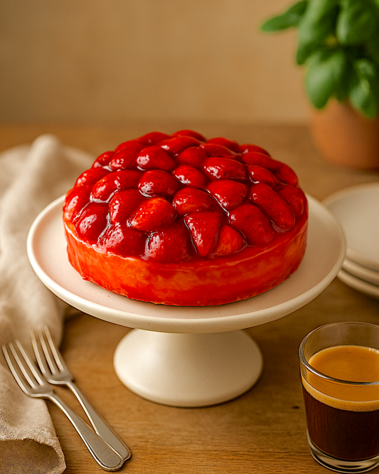 Strawberry Flan