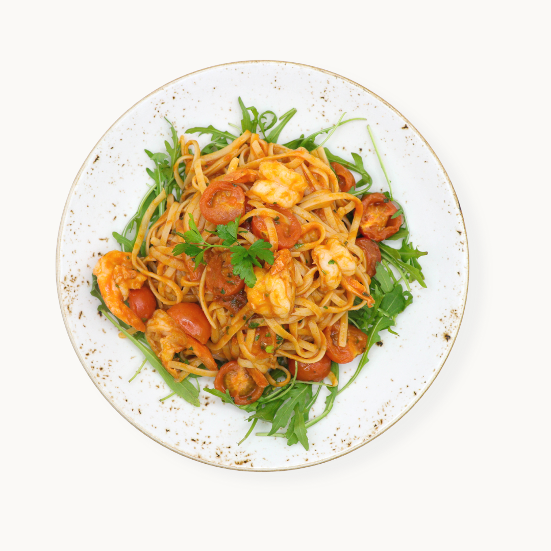 Linguine Gamberoni and Rucola 🌶️